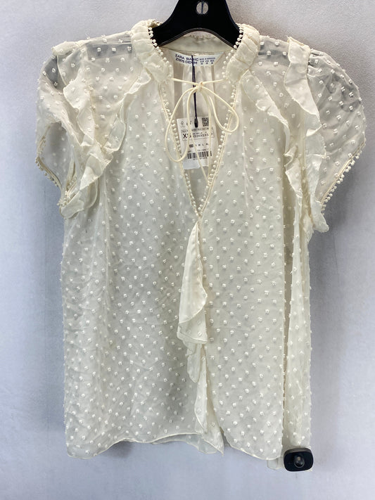 Blouse Short Sleeve By Zara Basic  Size: Xs