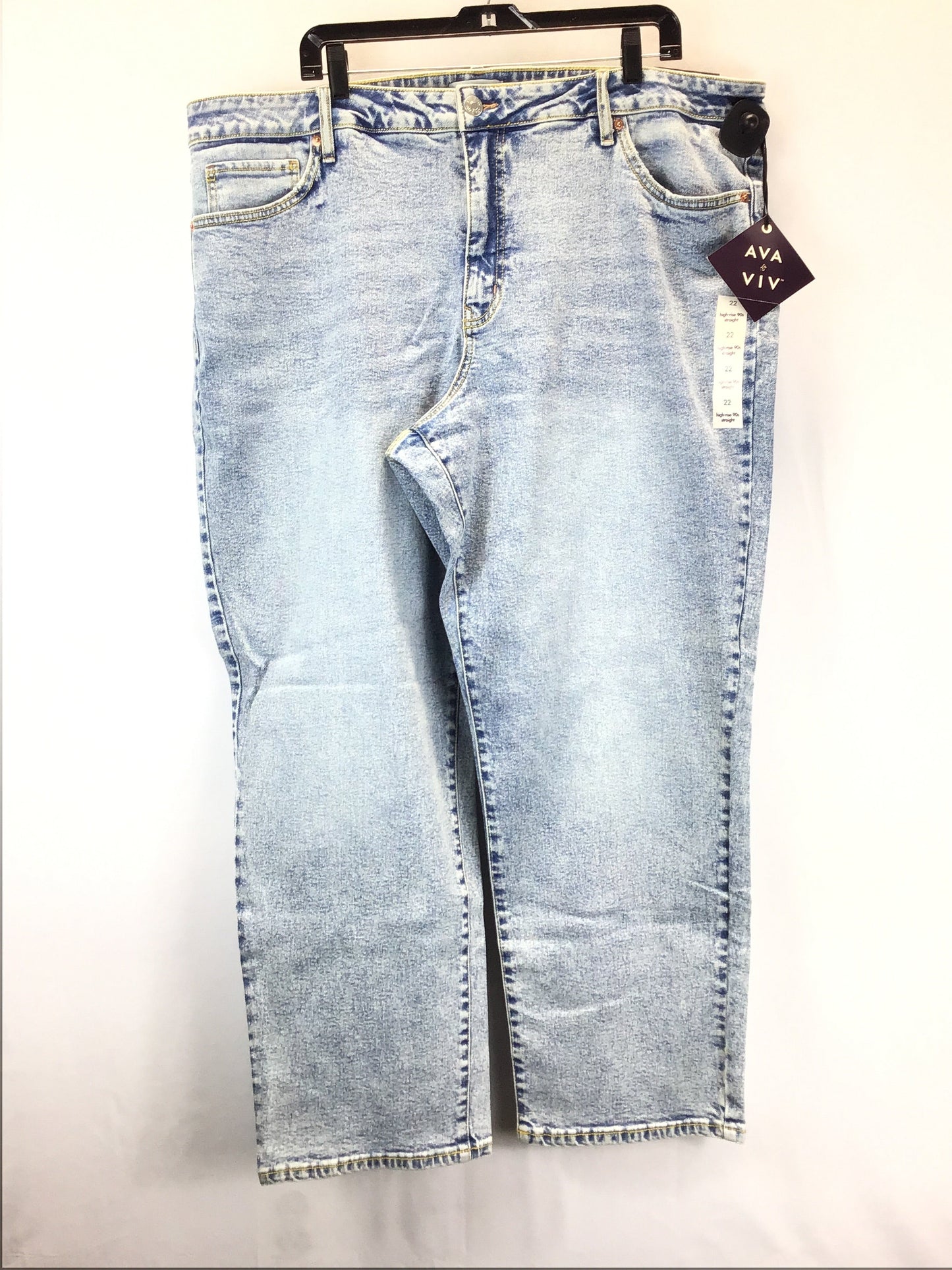 Jeans Straight By Ava & Viv  Size: 22