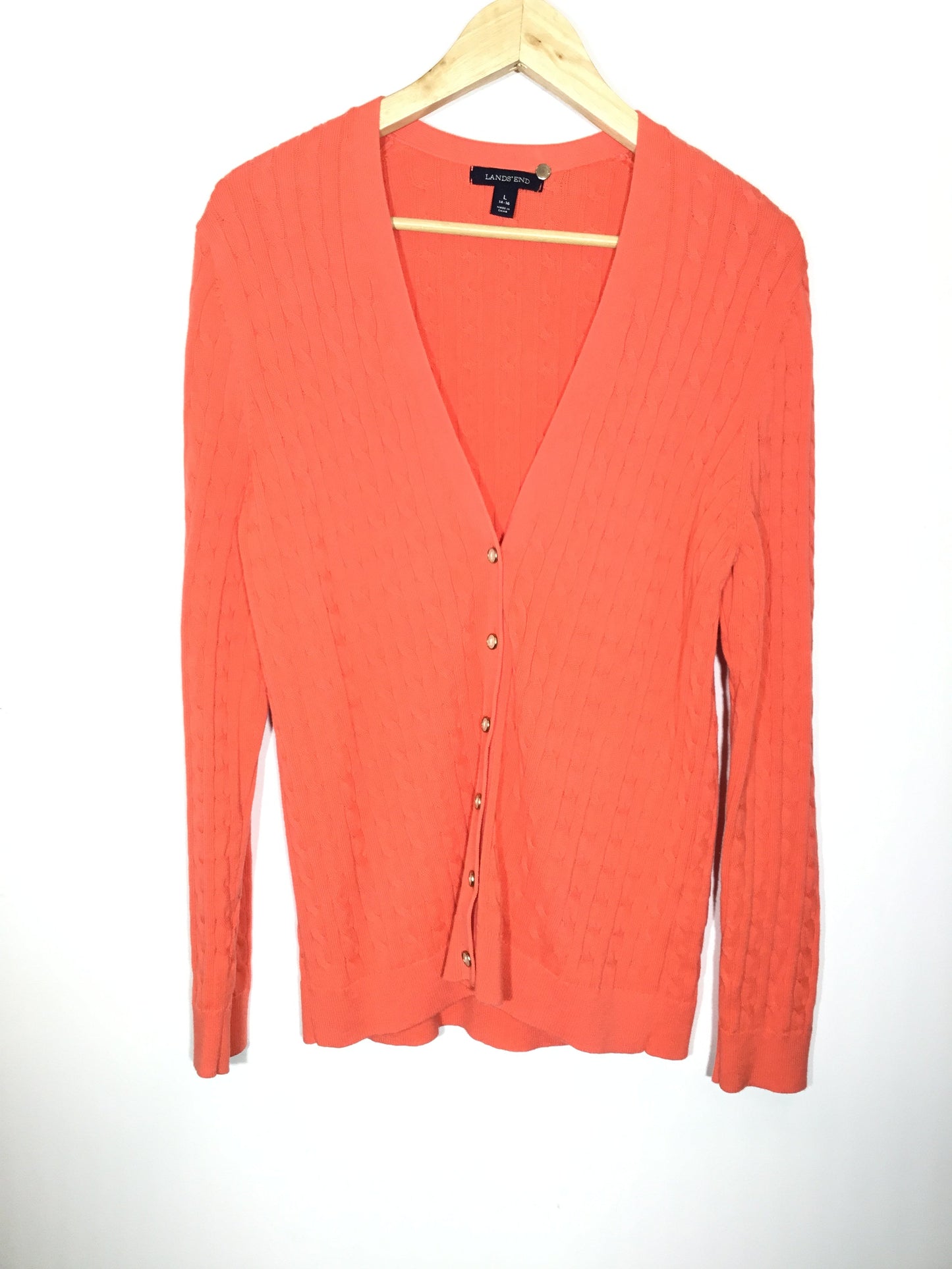 Cardigan By Lands End  Size: L