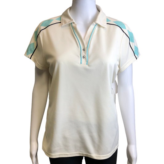 Athletic Top Short Sleeve By Izod  Size: L