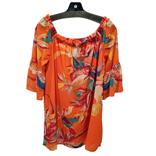 Blouse Short Sleeve By Flying Tomato  Size: L