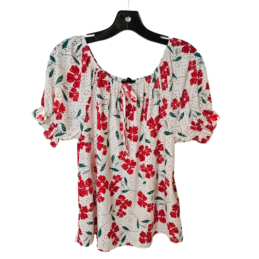 Blouse Short Sleeve By Ana & Rose Size: Petite L