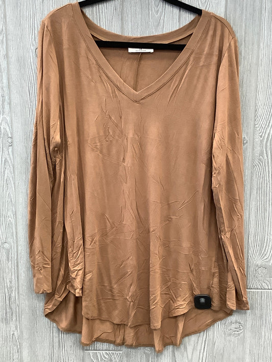 Top Long Sleeve Basic By Zenana Outfitters  Size: 1x