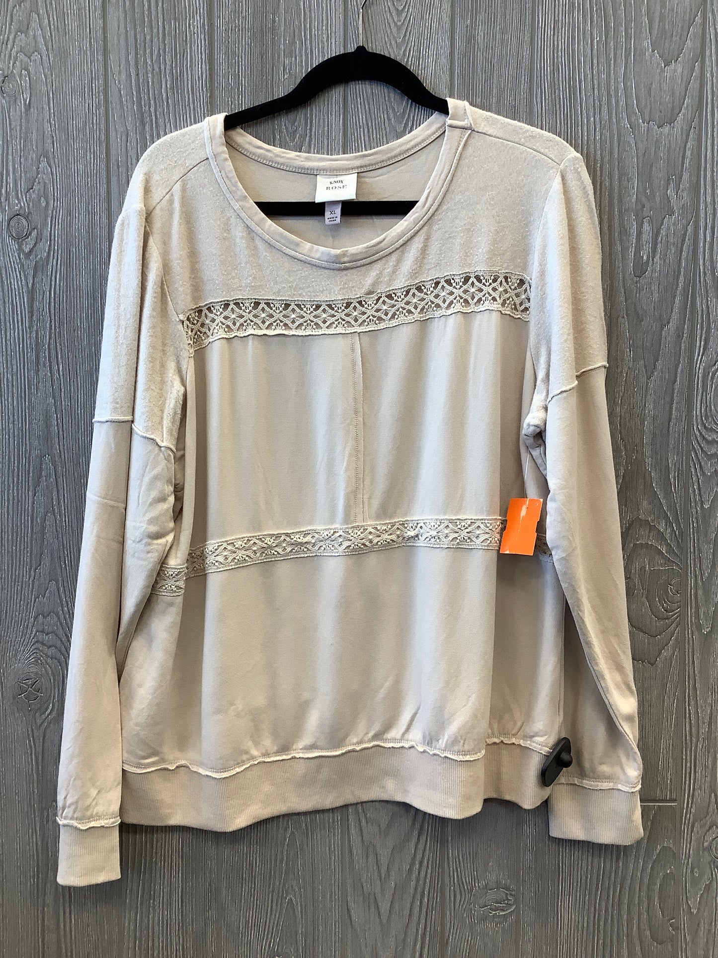 Top Long Sleeve By Knox Rose  Size: Xl