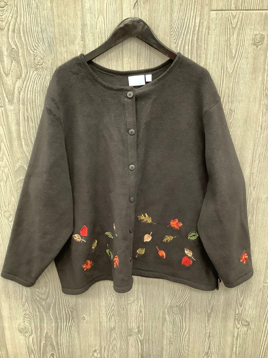 Top Long Sleeve Fleece Pullover By Croft And Barrow O  Size: 3x