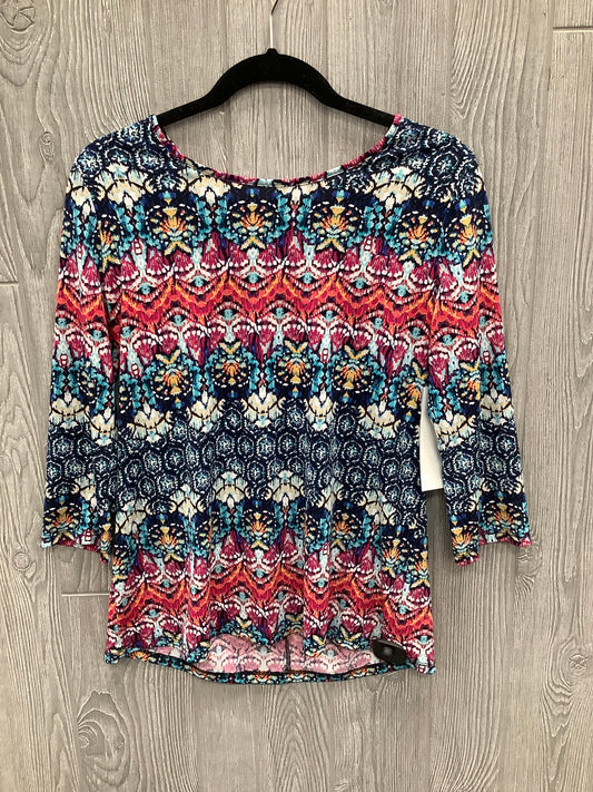 Top 3/4 Sleeve By Tribal  Size: Petite   Small