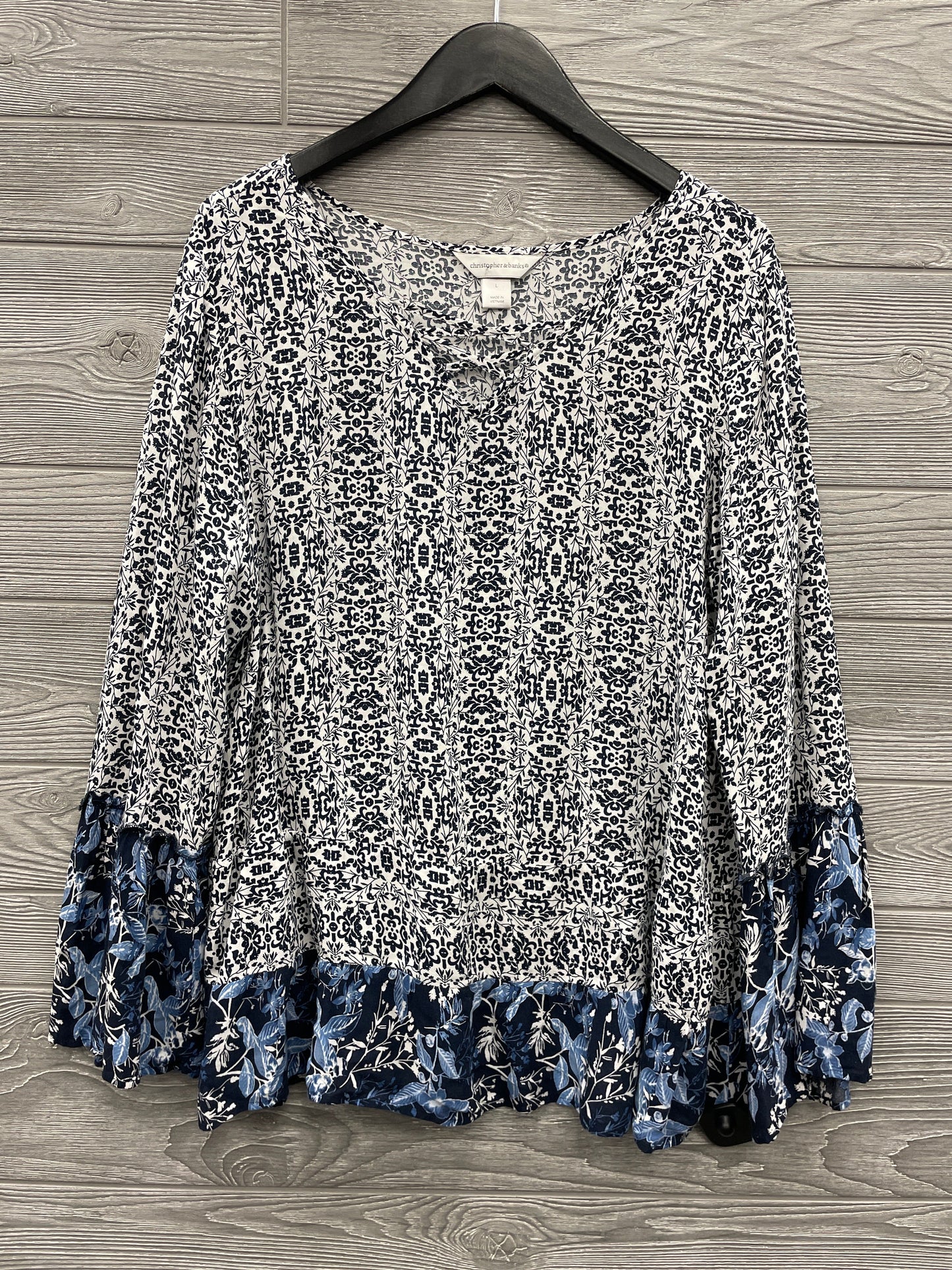 Top Long Sleeve By Christopher And Banks  Size: L