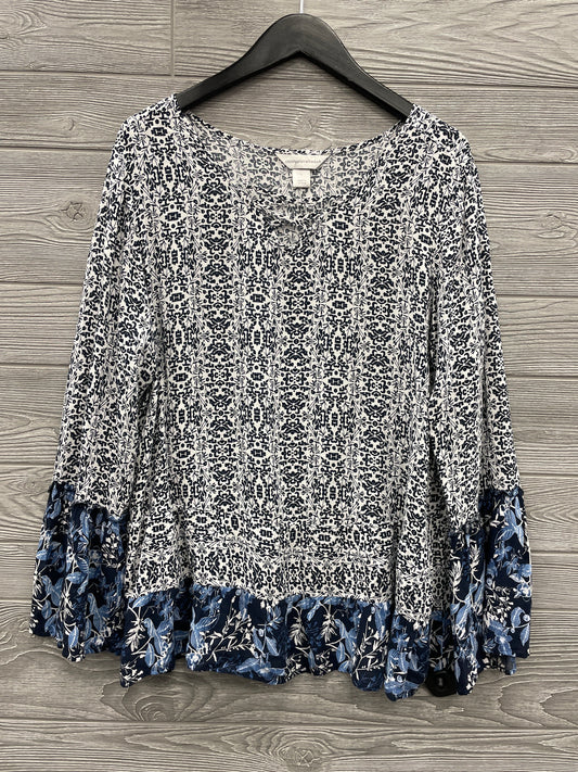 Top Long Sleeve By Christopher And Banks  Size: L