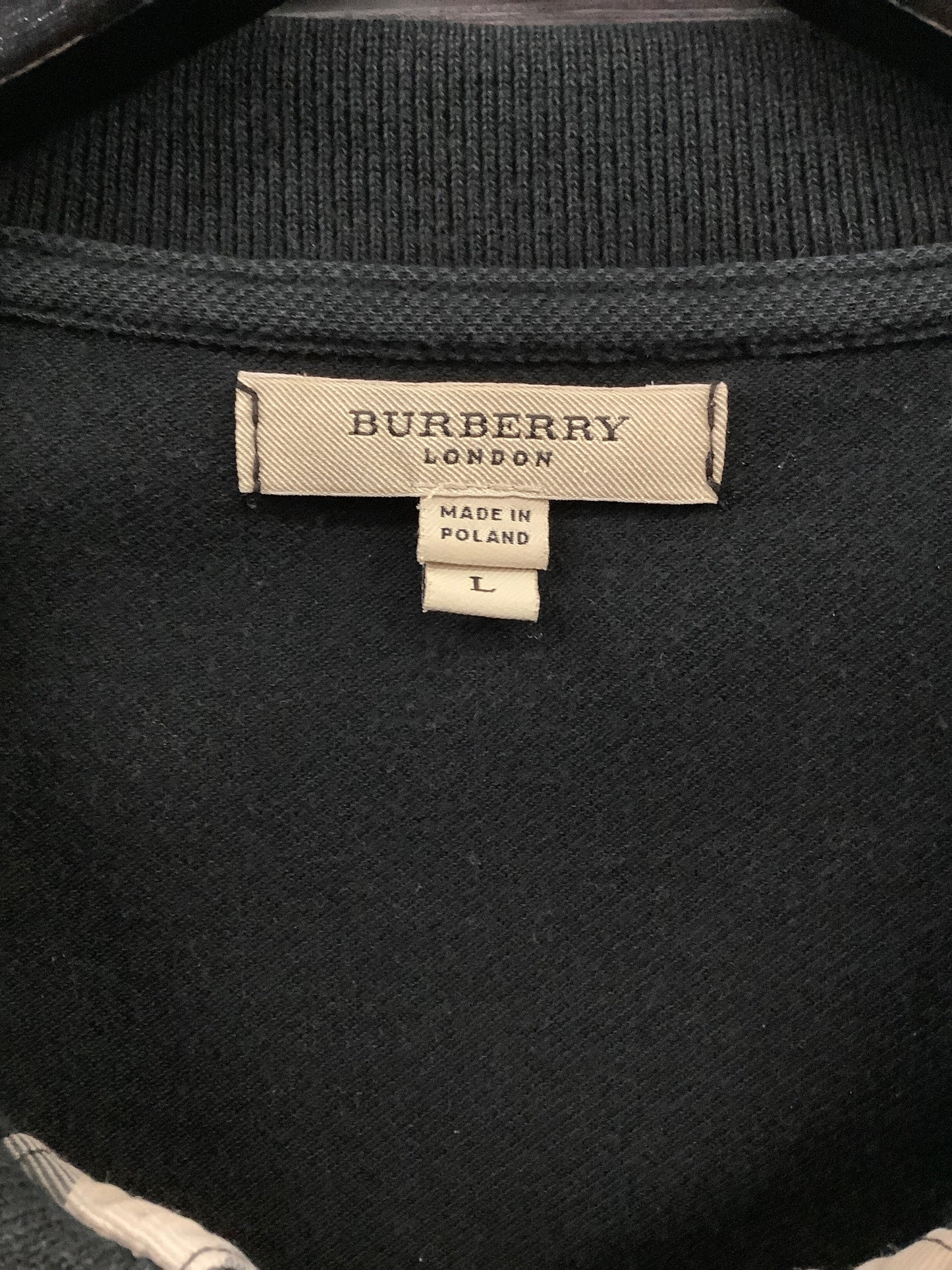 Top Short Sleeve Designer By Burberry  Size: L