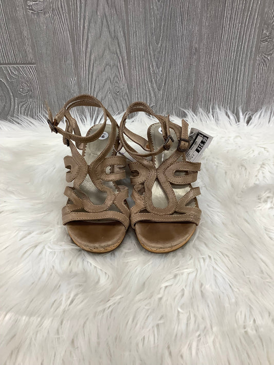 Sandals Heels Wedge By Bussola  Size: 6.5