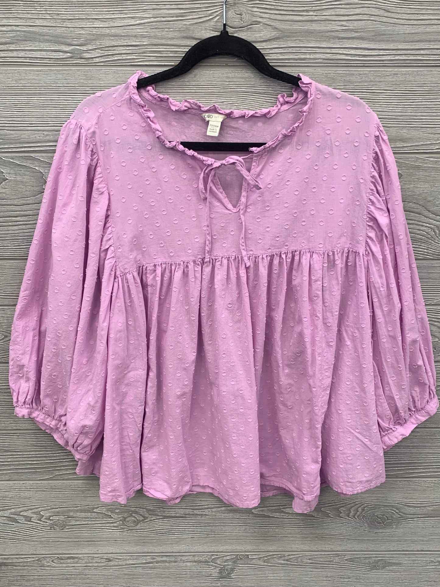 Blouse 3/4 Sleeve By Cato  Size: 3x