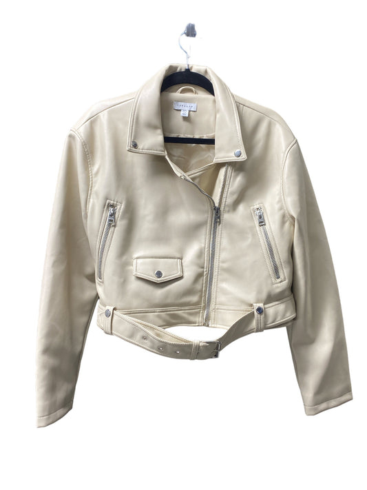 Jacket Leather By Topshop  Size: 8