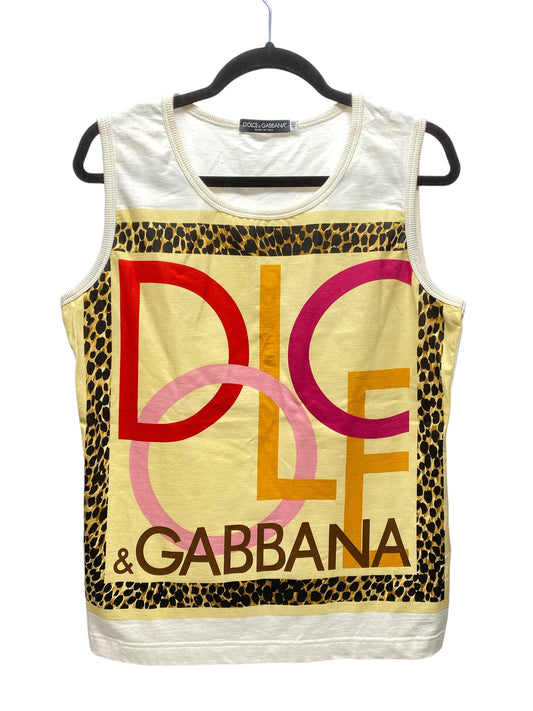 Top Sleeveless Luxury Designer By Dolce And Gabbana  Size: S