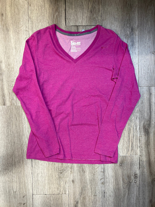 Athletic Top Long Sleeve Crewneck By Nike Apparel  Size: L