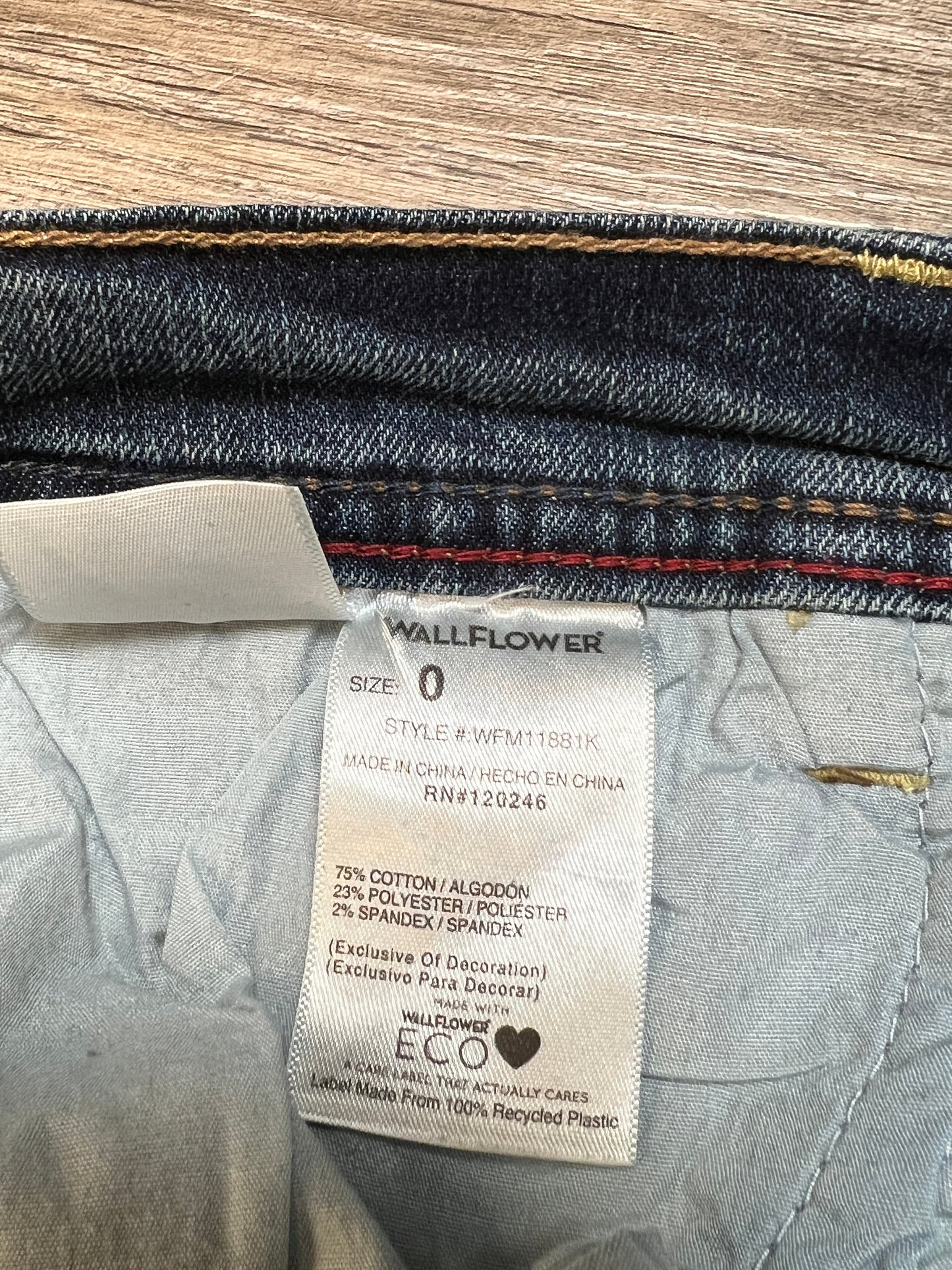 Jeans Straight By Wallflower  Size: 0