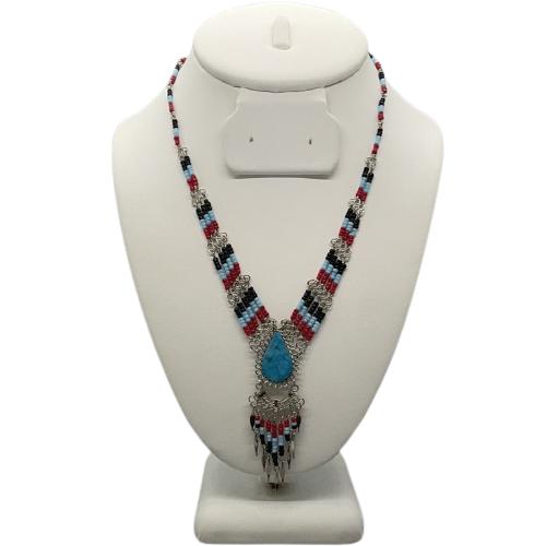 Multi Colored Beaded Tribal Style Necklace by Clothes Mentor