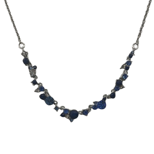 Blue Gem Choker Necklace by Ann Taylor