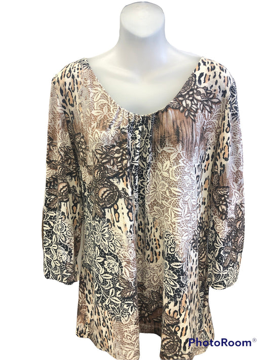 Top Long Sleeve By Chicos Size: L