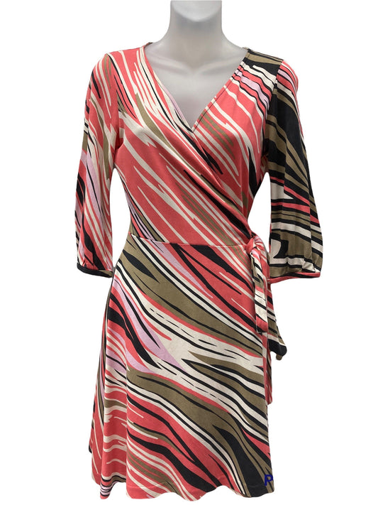 Designer Dress Long Sleeve Wrap Dress By Diane Von Furstenberg  Size: 6