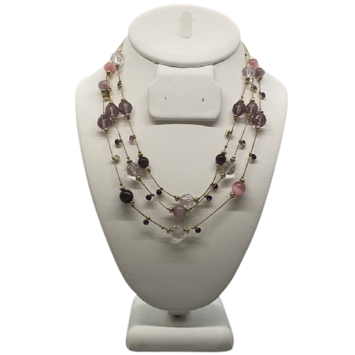Layered Multi Colored Necklace with Beads by Clothes Mentor