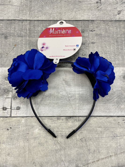 Floral Headband Blue New
