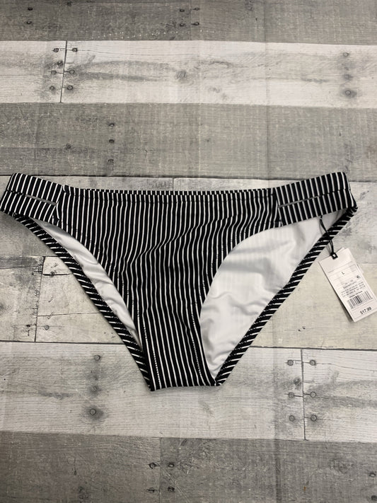 Shade and Shore Swim bottoms Black and white size large New